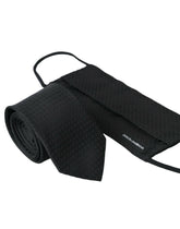 Dolce & Gabbana Black 100% Silk Adjustable Necktie Face Mask -  Neckties, Men -  Dolce & Gabbana.